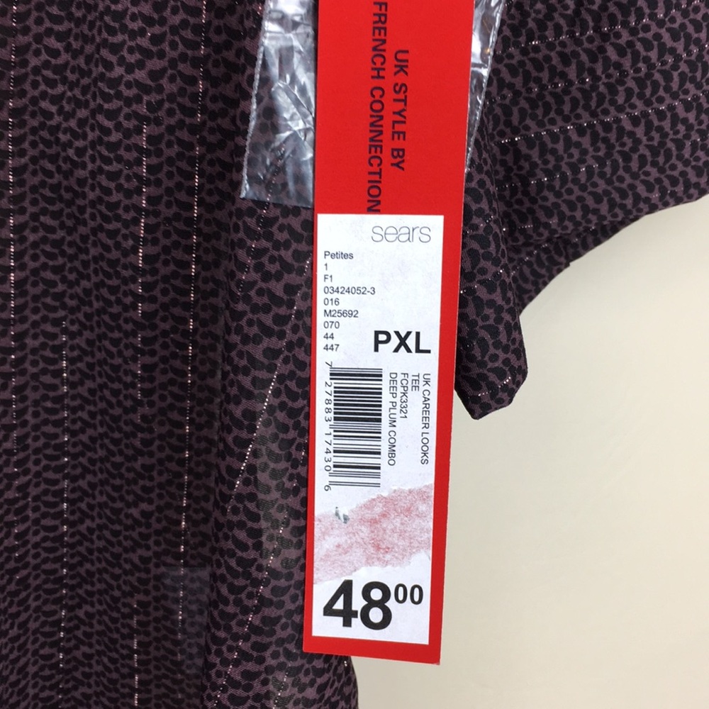 French Connection Sheer Blouse NWT - Picture 9 of 10